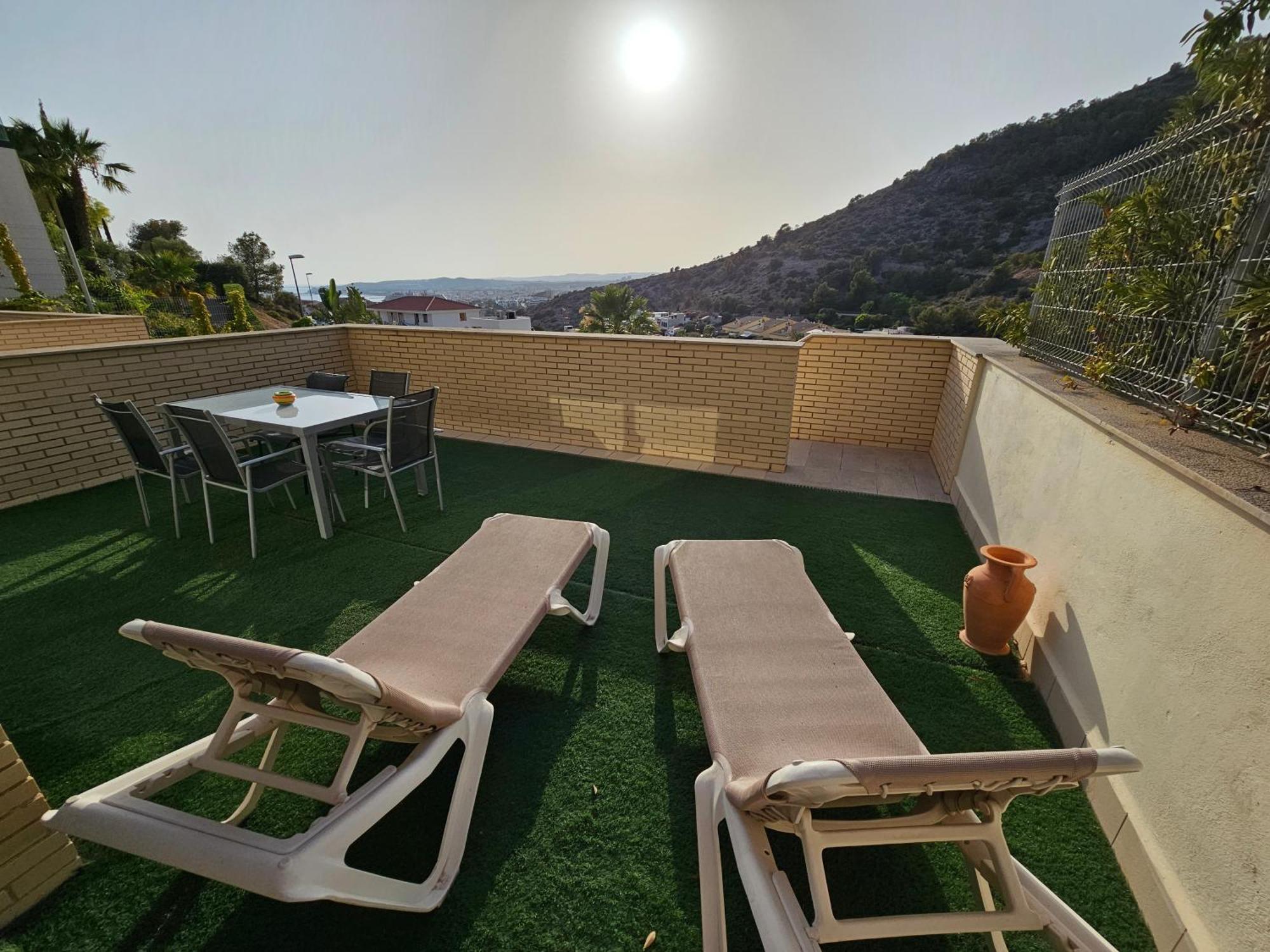 Duplex Moderno 3 Hab Parking, Vistas Al Mar Y Terraza Διαμέρισμα Σίτζες Εξωτερικό φωτογραφία
